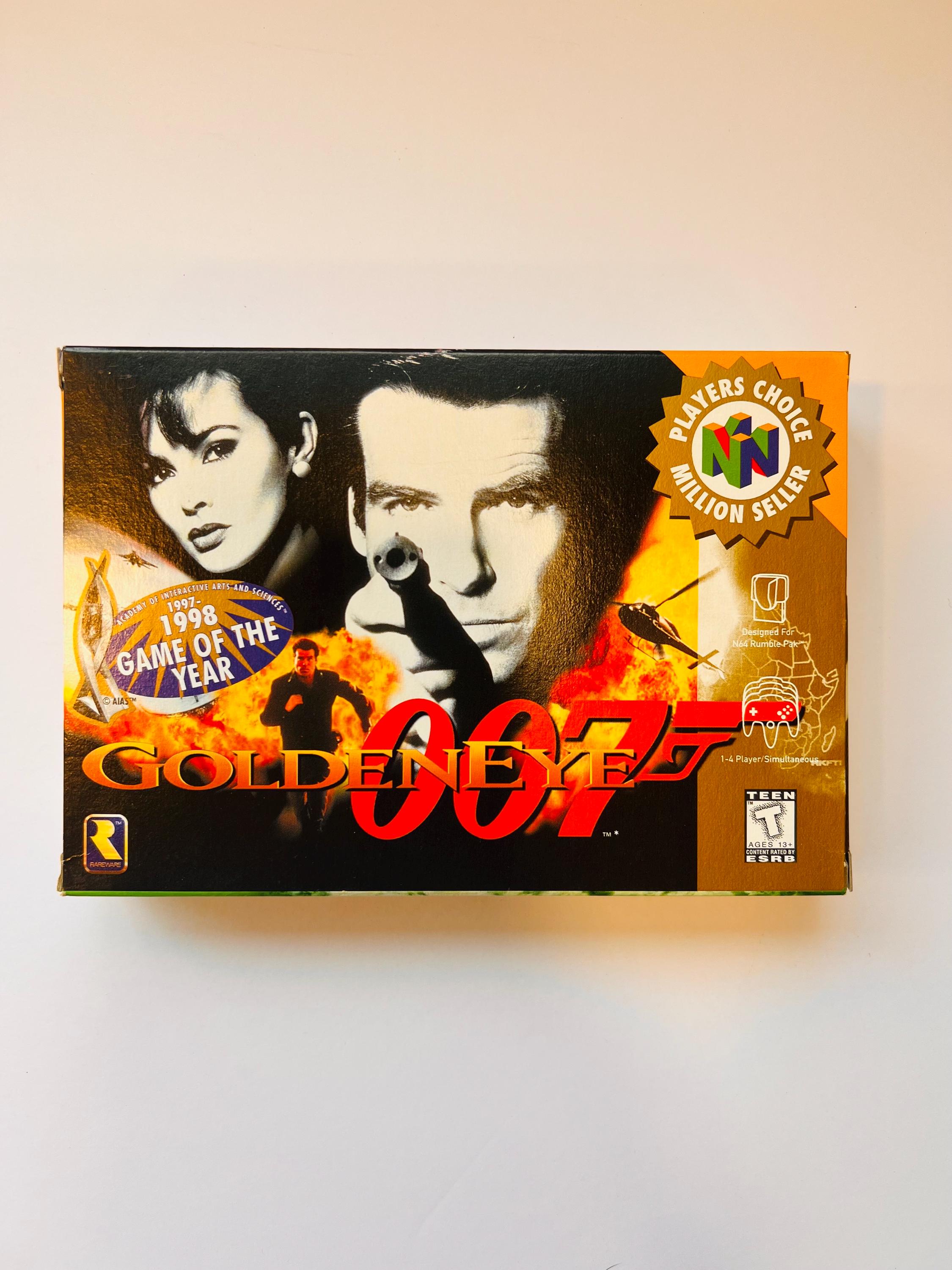 Vintage Goldeneye 007 N64 Box and Manual | Authentic Collectible