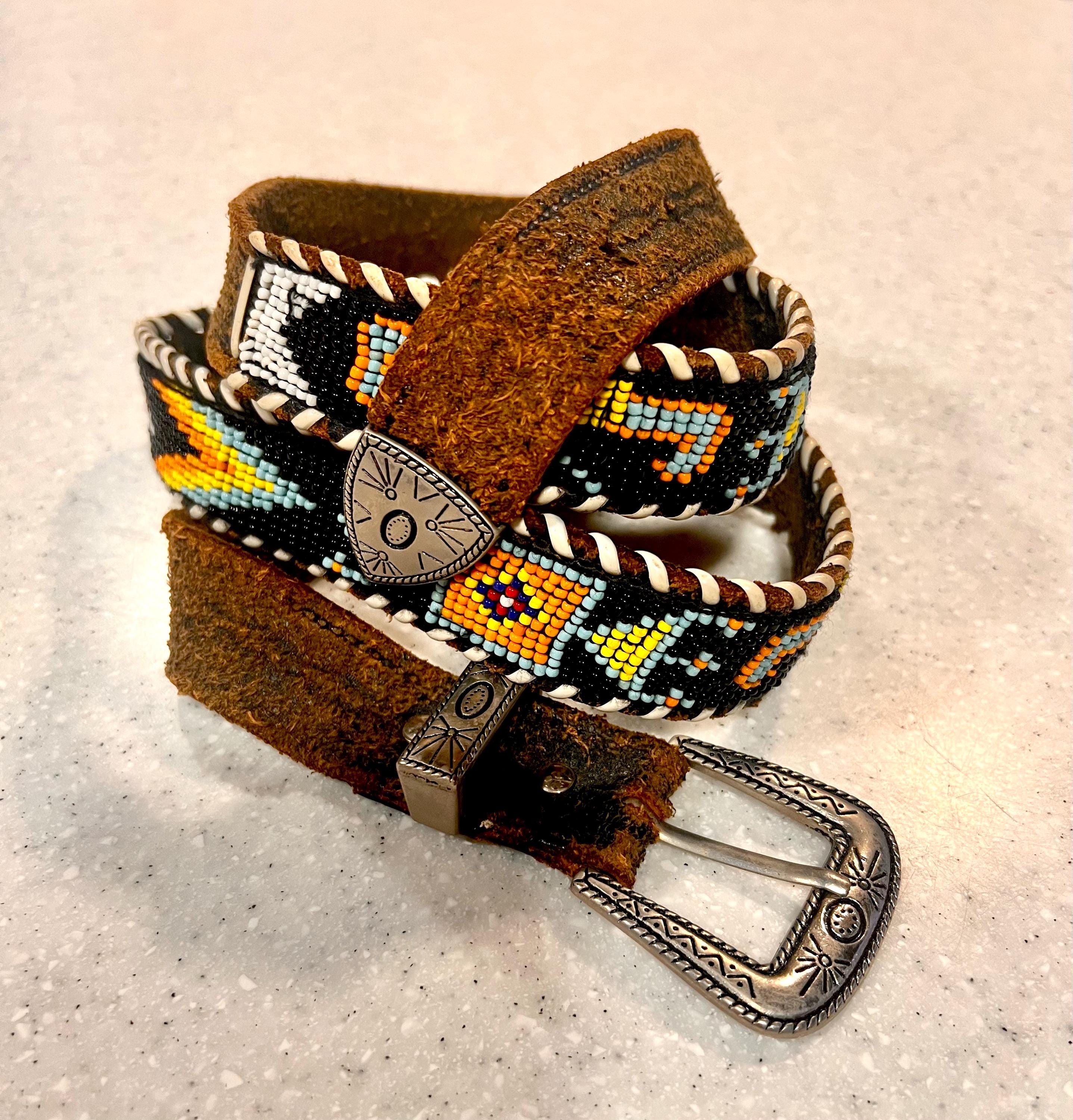 小物 Vintage Native l Leather Belt vintage native l leather belt