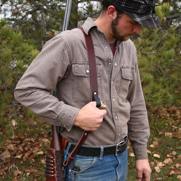 Leather Rifle Sling Etsy