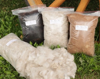 Organic, Raw Alpaca Fibre 8oz