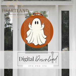 Funny Halloween Ghost Design SVG Cut File For Cricut Digital Download Fall PNG