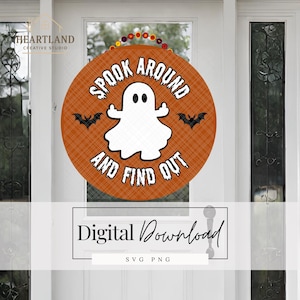 Ghost SVG Icon Ghost Clipart File for Halloween PNG Digital Download Door Hanger Cut File for Shirt Funny Humor Design for Fall Decor