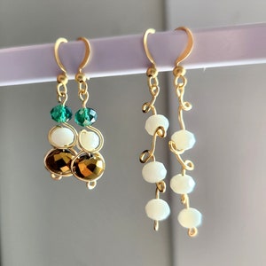 Gold Wire Wrapped Earrings