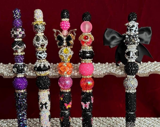 Handmade Rhinestone Bling Pen | Kawaii Decorative Desk Accessory, Glam Style | Graduation Gift