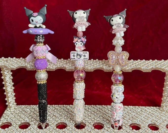 Handmade Bling Pen | Kawaii Rhinestone Pen | Custom Decorative Ink Pen | Cute Desk Accessory | Unique Gift for Her | One-of-a-Kind Pen