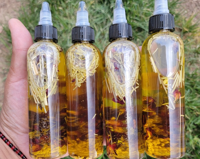 Hydrating Detangler- Ultra Nourishing Infused Hair Oil with Fenugreek Seeds-Hibiscus Flowers-Rosemary+-Ayurvedic Hair Oil