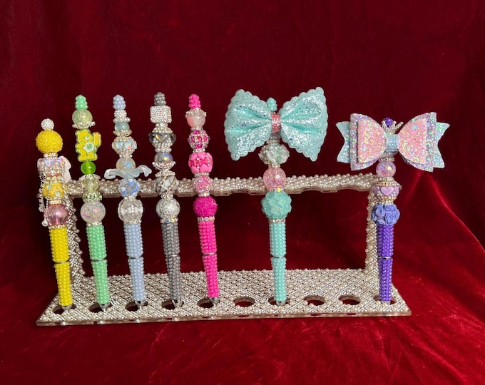 Handmade Kawaii Bling Pen | Rhinestone Decorative Ink Pen | Desk Accessory | Graduation Gift