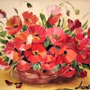 Acrylic picture flowers