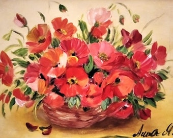 Acrylic picture flowers