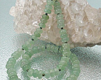 Groene aventurijnkralenketting, natuurlijke edelsteensieraden