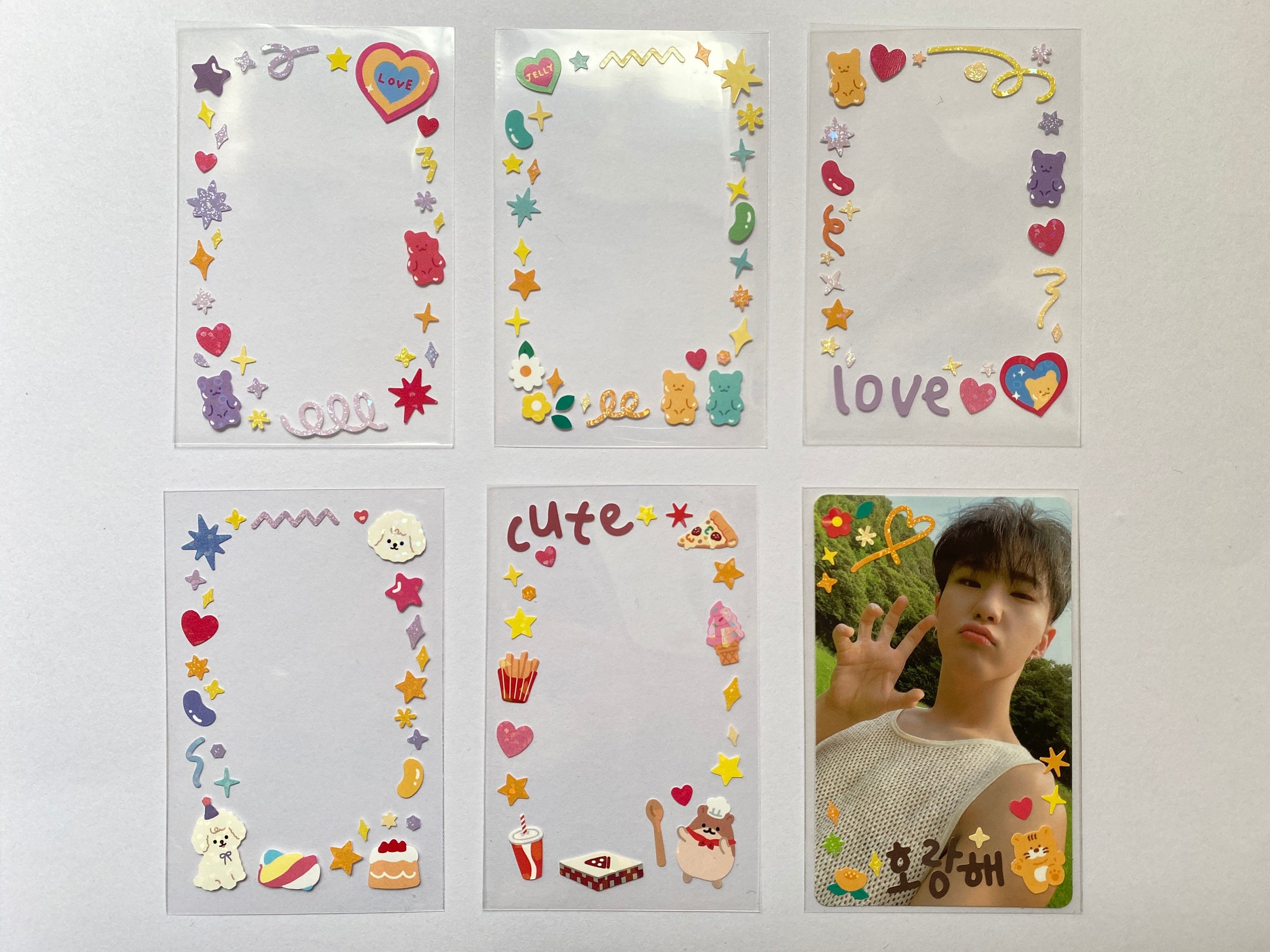 Card Sleeve Deco Kpop Photocards Sleeve Deco Card Sleeve Etsy