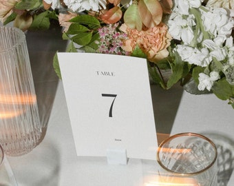 Table Number Template, Printable Minimalist Wedding Canva Template, Instant Download, Wedding Day of, Wedding Reception / Iris