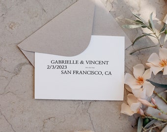 Save the Date Template, Minimalist Wedding, Printable Canva Template, Instant Download, Invitation Suite / Gabrielle