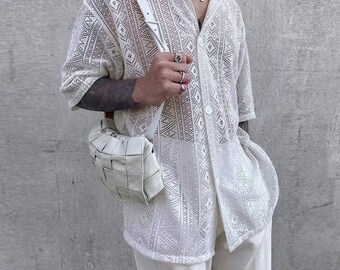 Mens Lace Shirt - Etsy