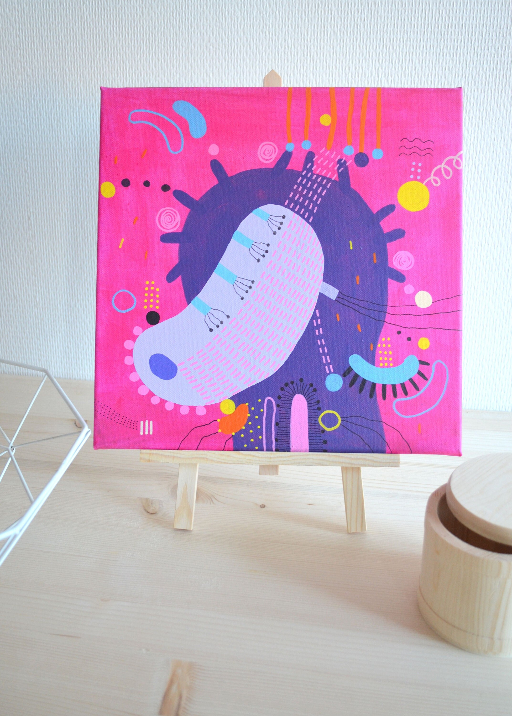 Peinture Acrylique Pink Head