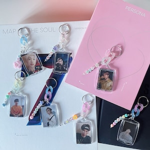 BTS photo keychain
