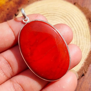 Bloodstone Pendant, Handmade Bloodstone Bezel Pendant, Boho Pendant, Statement Pendant, 925 Sterling Silver Pendant, Gift Pendant, Gift Her