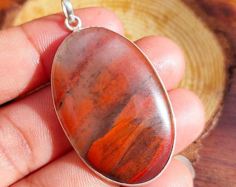 Bloodstone Pendant 925 Sterling Silver Pendant Bloodstone Gemstone Pendant Handmade Silver Gemstone Jewelry Bloodstone Pendant For Necklaces