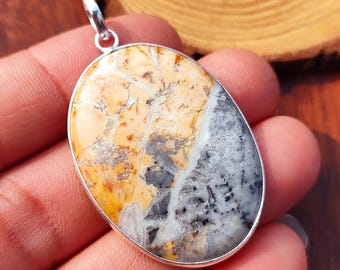 Maligano Jasper Pendant, 925 Sterling Silver Pendant, Maligano Jasper Gemstone Pendant, Handmade Jewelry, Maligano Jasper Jewelry, Gift Her