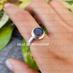 Smoky Quartz Ring, Statement Ring, Gemstone Ring, Handmade Ring, 925 Sterling Silver Ring, Boho Ring, Dainty Ring, Women Ring, Gift For Her