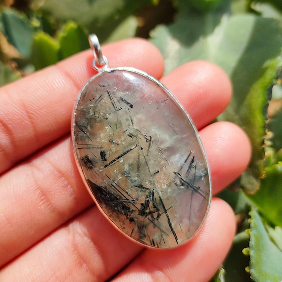 Prehnite Pendant, Gemstone Handmade Pendant, 925 Sterling Silver Beautiful Pendant, Prehnite Pendant, Gift For Love, Dainty Pendant