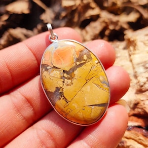Natural Maligano Jasper Gemstone Pendant, Handmade Jewelry Pendant, 925 Sterling Silver Pendant, Solid Silver Pendant Gift For Her