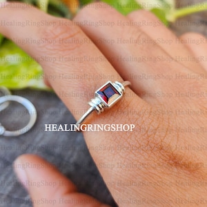 Garnet Ring, Birthstone Ring, Gemstone Ring, Statement Ring, 925 Sterling Silver Ring, Handmade Ring, Dainty Ring, Women Ring, Gift For Her