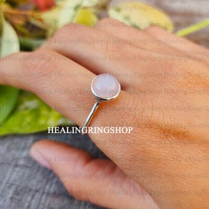 Rose Quartz Ring, Gemstone Ring, Handmade Ring, Statement Ring, 925 Sterling Silver Ring, Boho Ring, Dainty Ring, Women Ring, Gift For Her