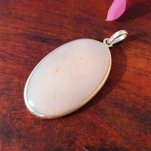 Rosa Opal Anhänger, 925 Sterling Silber Anhänger, Rosa Opal Edelstein Anhänger, Handgemachter Anhänger, Silber Schmuck, Rosa Opal Schmuck, Geschenk Sie