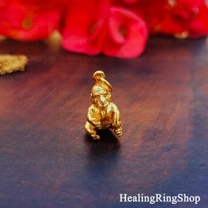 Gorilla Charm Necklace Gold Plated Charm Jewelry