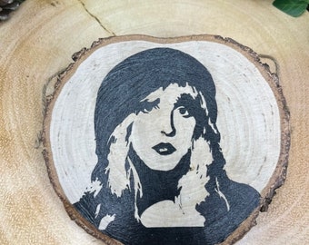 Stevie Nicks Fleetwood Mac inspired wood sign wooden sign wall hanging wall art hand painted sign door sign gift present home decor