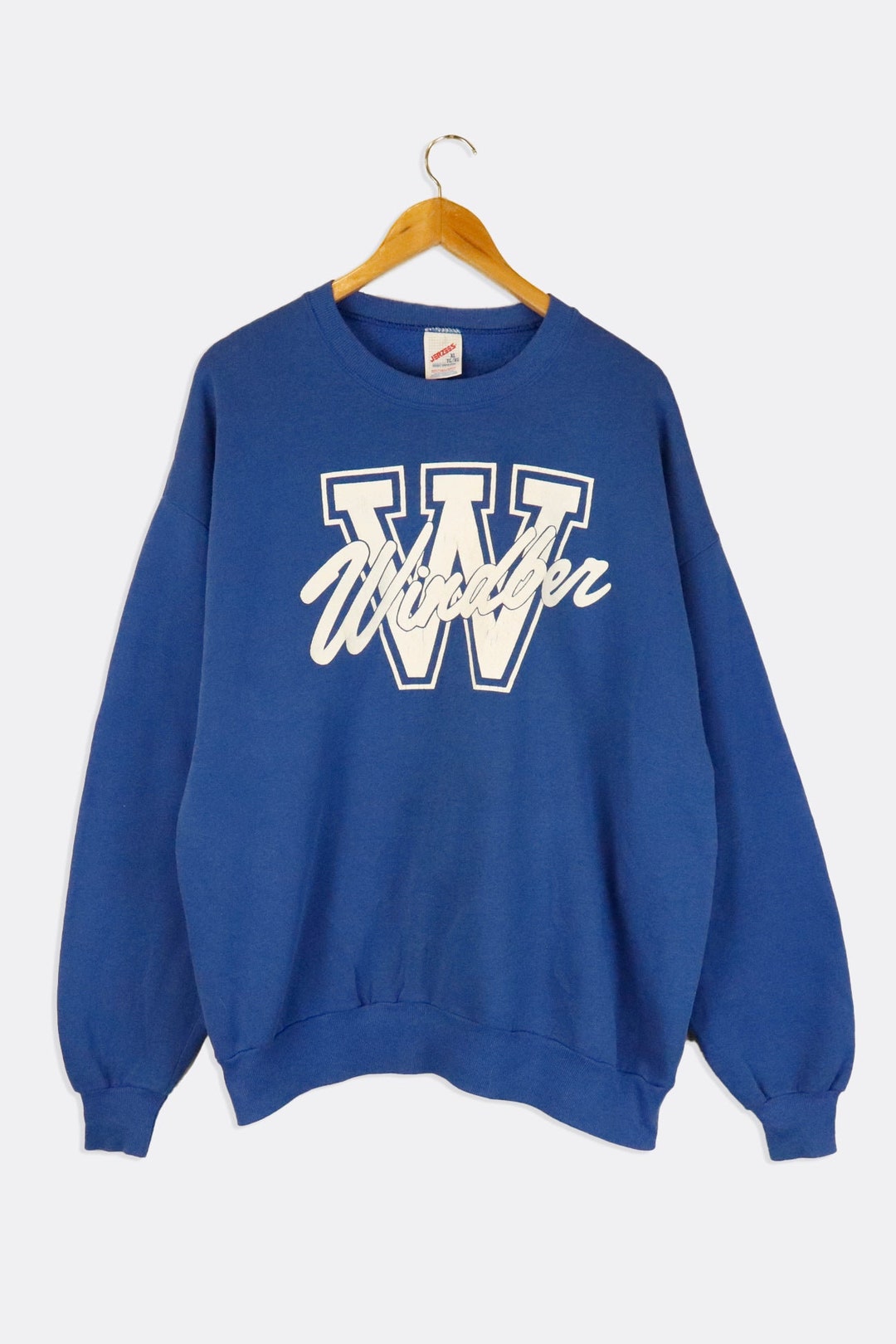 Vintage Windber Large W Varsity Vinyl Sweatshirt Sz XL Etsy