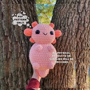 Jumbo Chunky Axolotl Amigurumi Häkelanleitung PDF