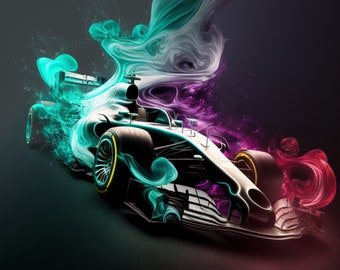 Formel 1-konstverk Mercedes, Redbull, Ferrari, digitala nedladdningar 6 bilder