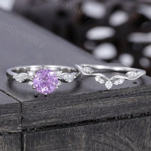 Purple diamond shop wedding band