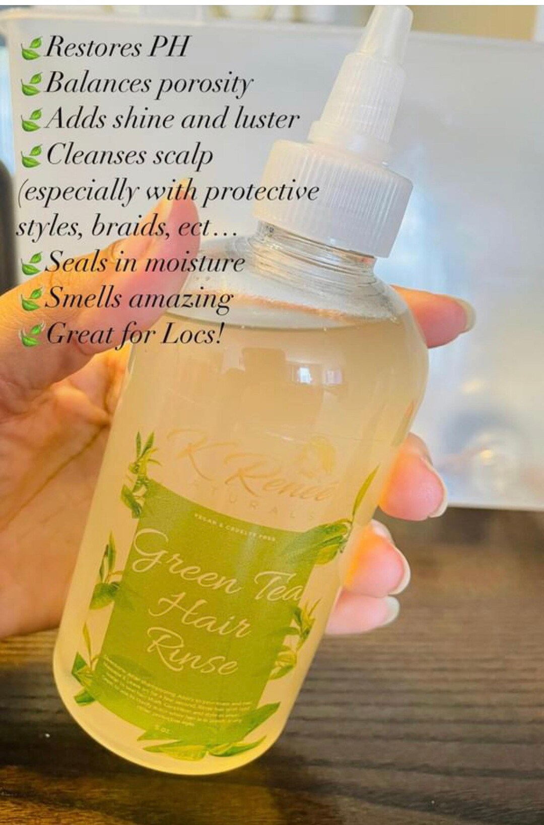 Green Tea Hair Rinse Etsy