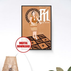 Tongan Tau’olunga Digital Artwork