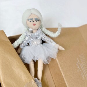 Custom Modern Handmade Heirloom Doll - Asian Hispanic Fashion Fabric Doll Customized Gift Wrapped + Box