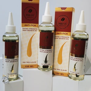 Hair Growth Oil. Extra Strength hair growth oil. Activate hair follicles, For Itchy scalp and Dandruff problems. Promotes hair growth. 150ml
