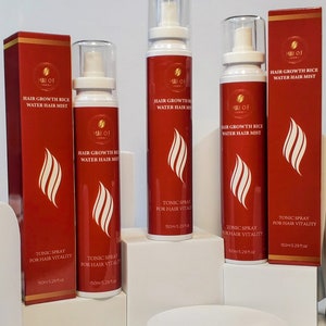 Rice water spray, Fermented Rice Water For Massive Hair Growth, for Thicker, Stronger and long Hair - Moisturizing - Repair - Hydrating.