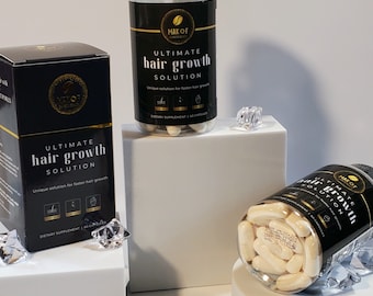 HAIR GROWTH SUPPLEMENT. Ultimate hair growth solution. for faster hair growth and Nails growth. with Collagen, Biotin and Keratin. 60 caps