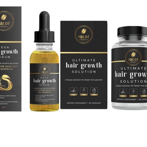 Extra Strength Growth oil Set For Growth. Combination of hair supplement and hair growth oil. 100% effective. 60ml and 60 capsules.