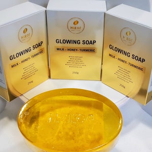 Turmeric Honey and milk Soap, 100% Natural Organic, Dark Spots, Body , Skin, Face Wash, Face cleanser.