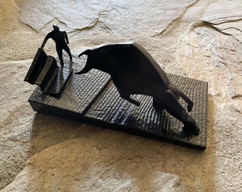 Cadeaux père-fils : statue de taureau des dunes Attreides - Décoration d'intérieur abordable inspirée de la science-fiction, kit de bricolage modèle 3D, cadeaux économiques pour lui