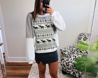 Winter Patchwork Sweater