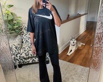 Unisex Large Bleached T-shirt