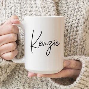 Minimalist Name Mug - Personalized Coffee Cup - Custom Name Mug - Tea Mug - Personalized Gift