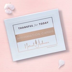 Affirmation Cards - Thankful for Today | Gratitude Oracle | Gift Ready