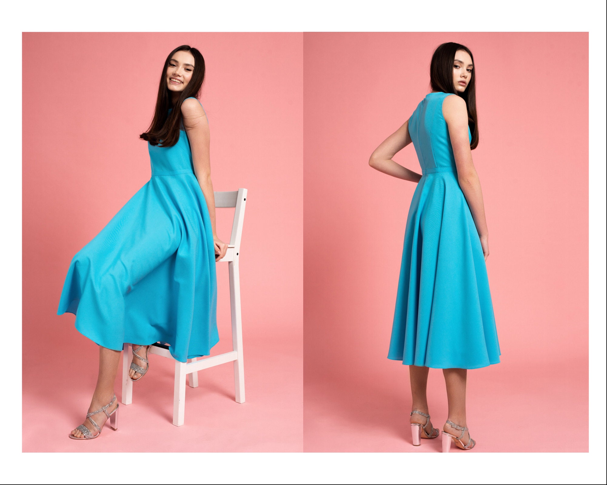 Vestido azul cielo - Etsy España Vestido azul cielo - Etsy España
