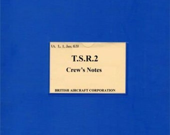 TSR-2 Aircrew Notes: Cold War Supersonic Tactical Strike & Recon Aircraft/ DVD